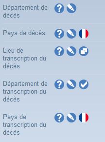 Saisie automatique du département et pays