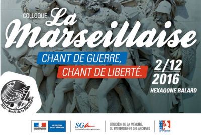 Visuel du programme pour le colloque "La Marseillaise" (c)DR Mindef