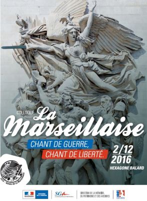 Visuel du programme pour le colloque "La Marseillaise" (c)DR Mindef