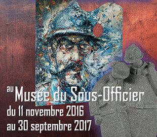 Affiche de l'exposition "Centenaire de la Grande Guerre" au musée du Sous-officier