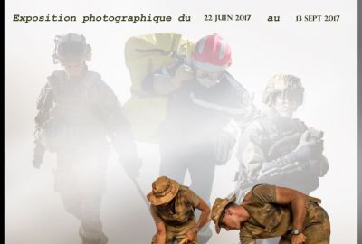 Affiche de l'exposition "Sapeurs, l'action du Génie aujourd'hui"