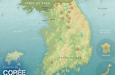 Accès cartographique Guerre de Corée - © MDH
